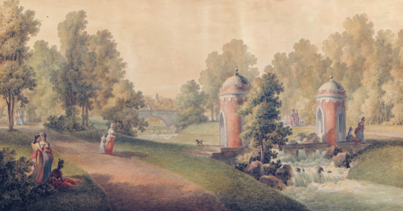 Ил. 14. М. М. Иванов. Турецкая плотина в Екатерининском парке. 1794