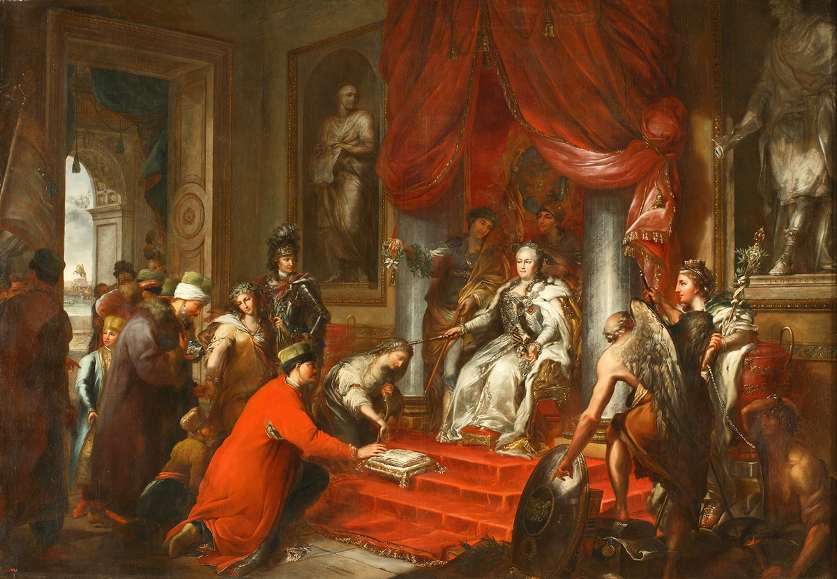 Ил. 15. К. Гюне. Екатерина II дает законы Тавриде. 1791