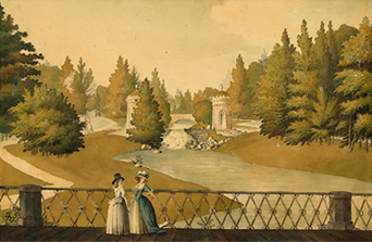 Ил. 6. П. Л. Учителев. Вид в царскосельском парке. 1790-е