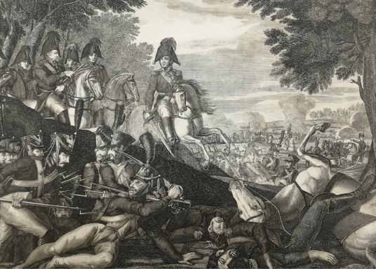 Ил. 2. С. В. Фёдоров (по рисунку Д. Скотти). Сражение при Бородино 26 августа 1812 г. 1814