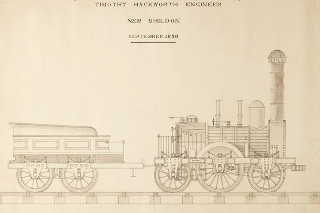 Ил. 2.  Т. Гакворт. Проект паровоза для Царскосельской железной дороги. 1836. Science Museum Group, Великобритания