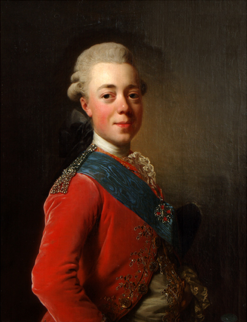 Ил. 1. А. Рослин. Портрет великого князя Павла Петровича. 1777